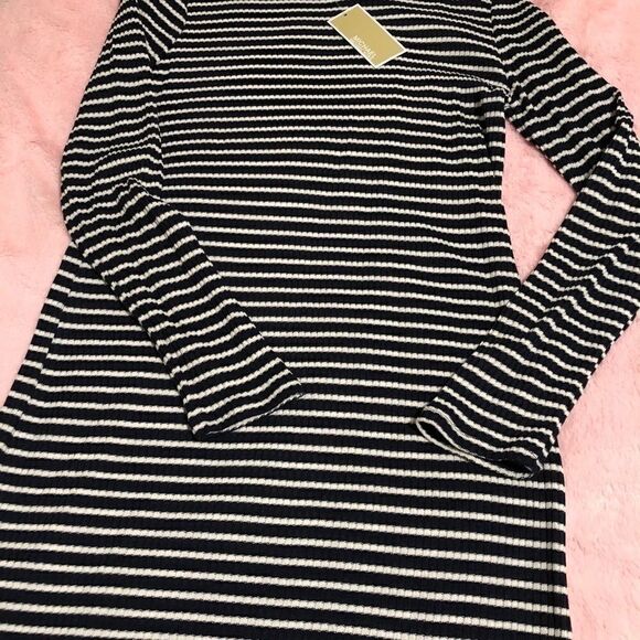 ‎NWT - Michael Kors Long-Sleeve Striped Dress - Picture 5 of 10